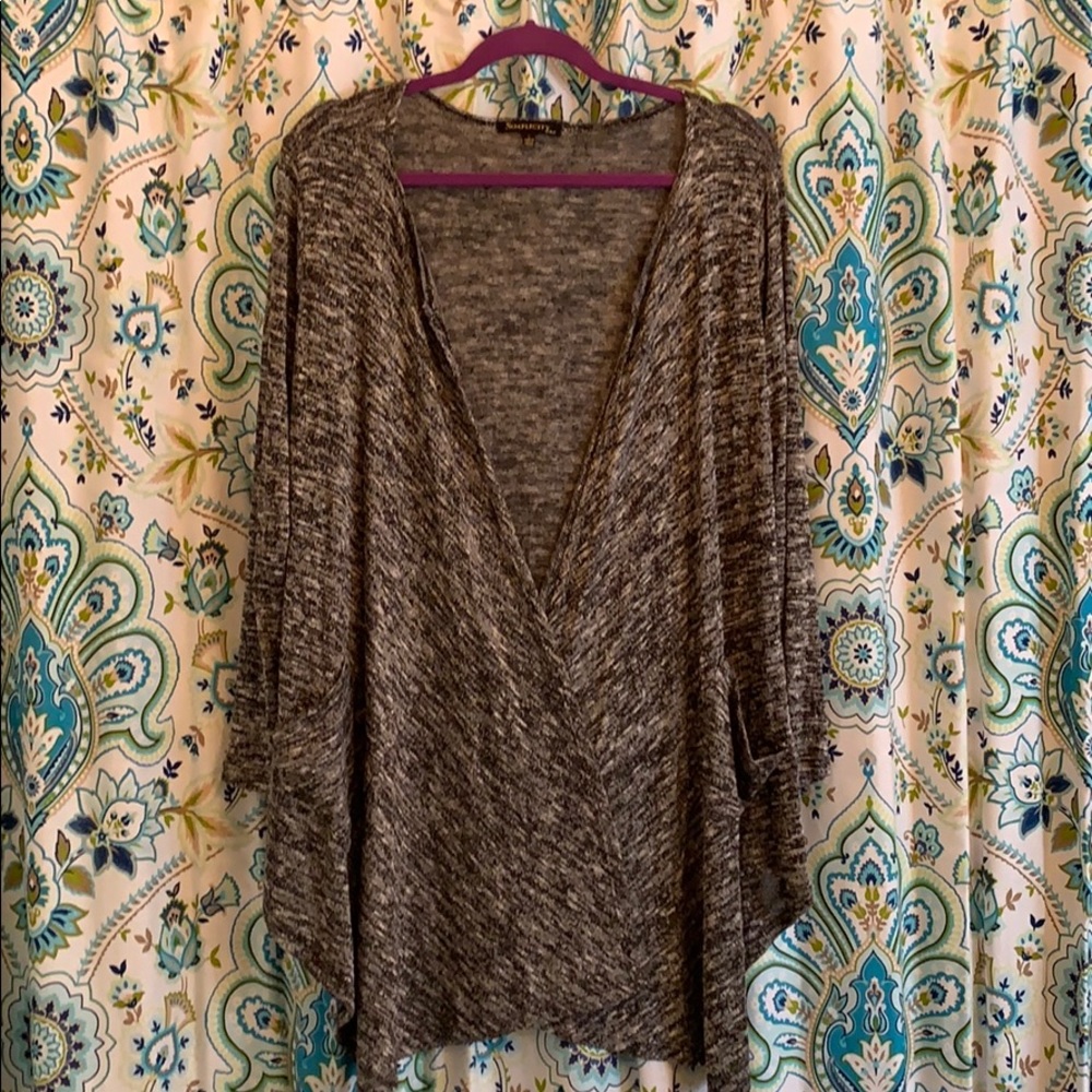 Black and white sweater